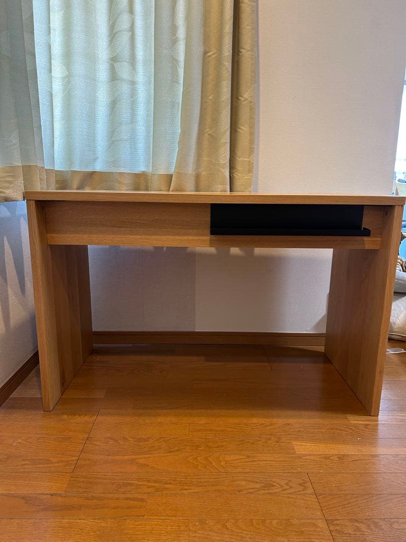 無印良品 コの字型 無垢材デスク オーク材