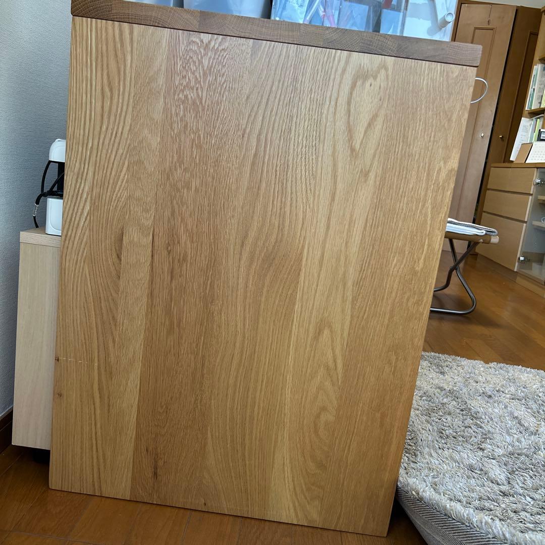 無印良品 コの字型 無垢材デスク オーク材