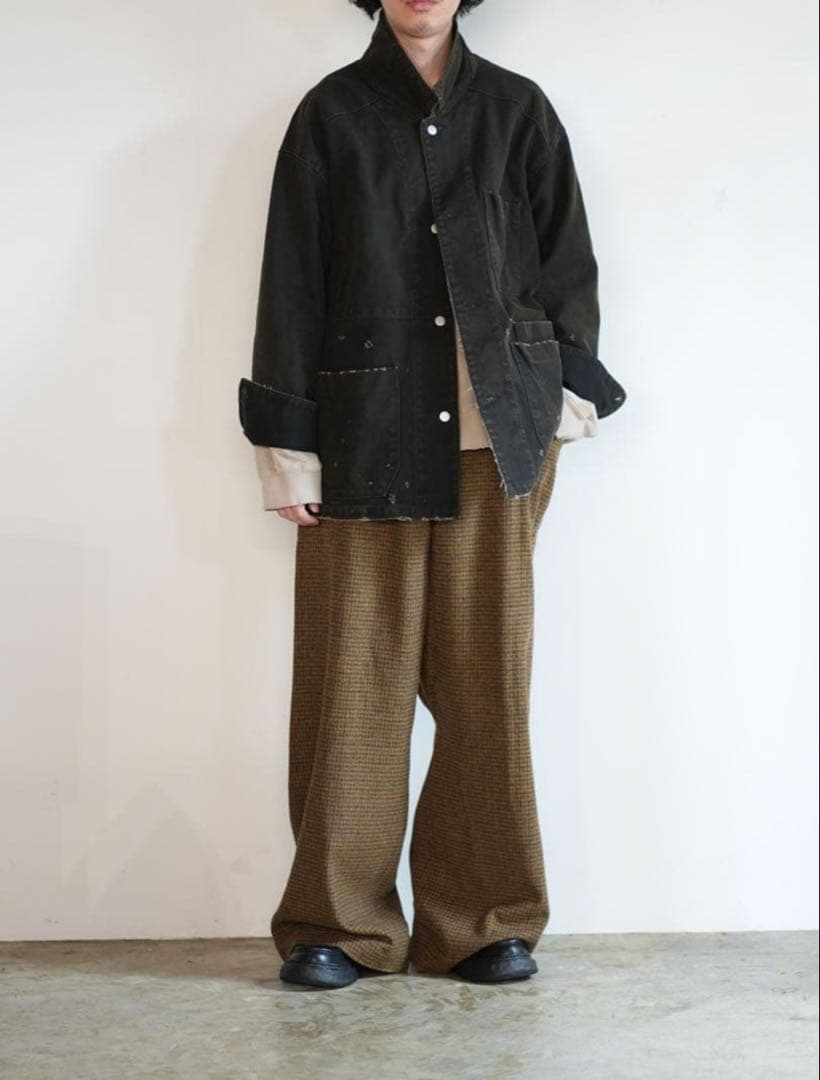 ANCELLM WISM 25AW DUCK COVERALL JACKET 黒