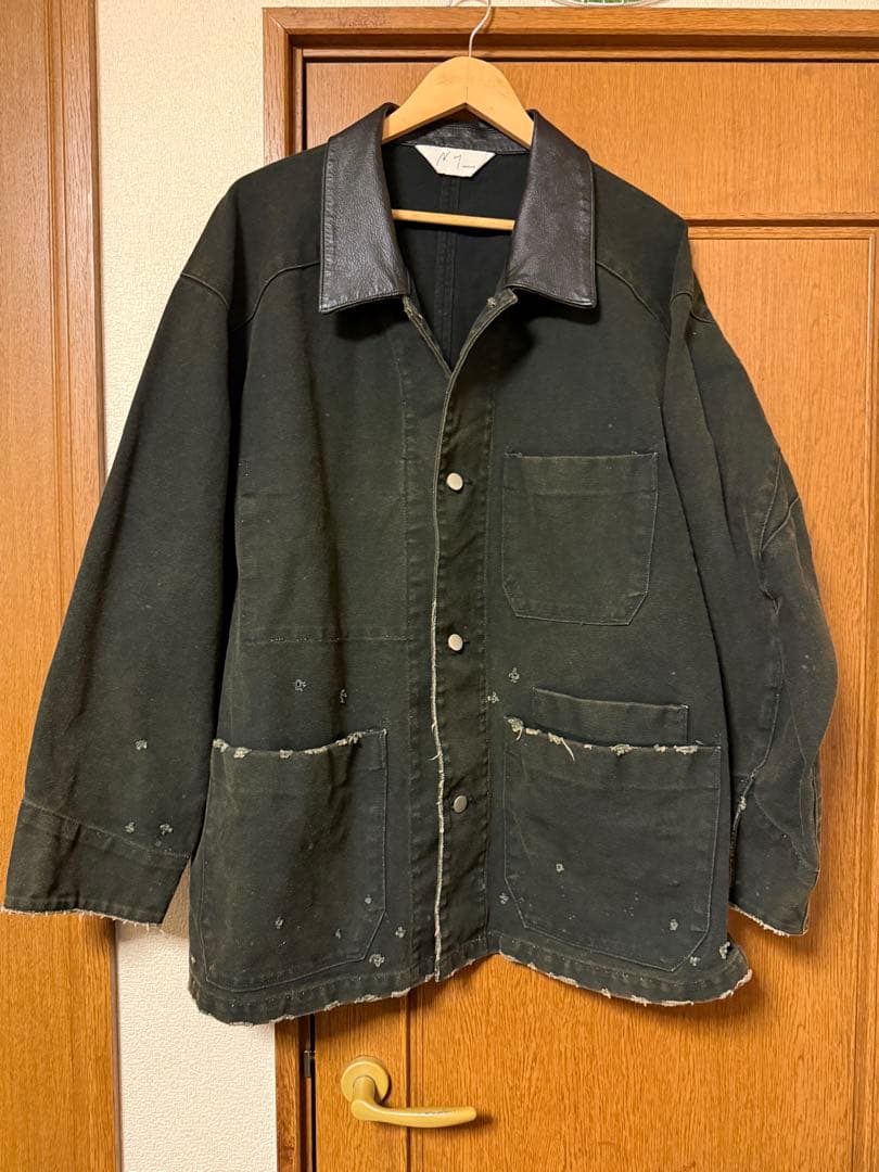 ANCELLM WISM 25AW DUCK COVERALL JACKET 黒