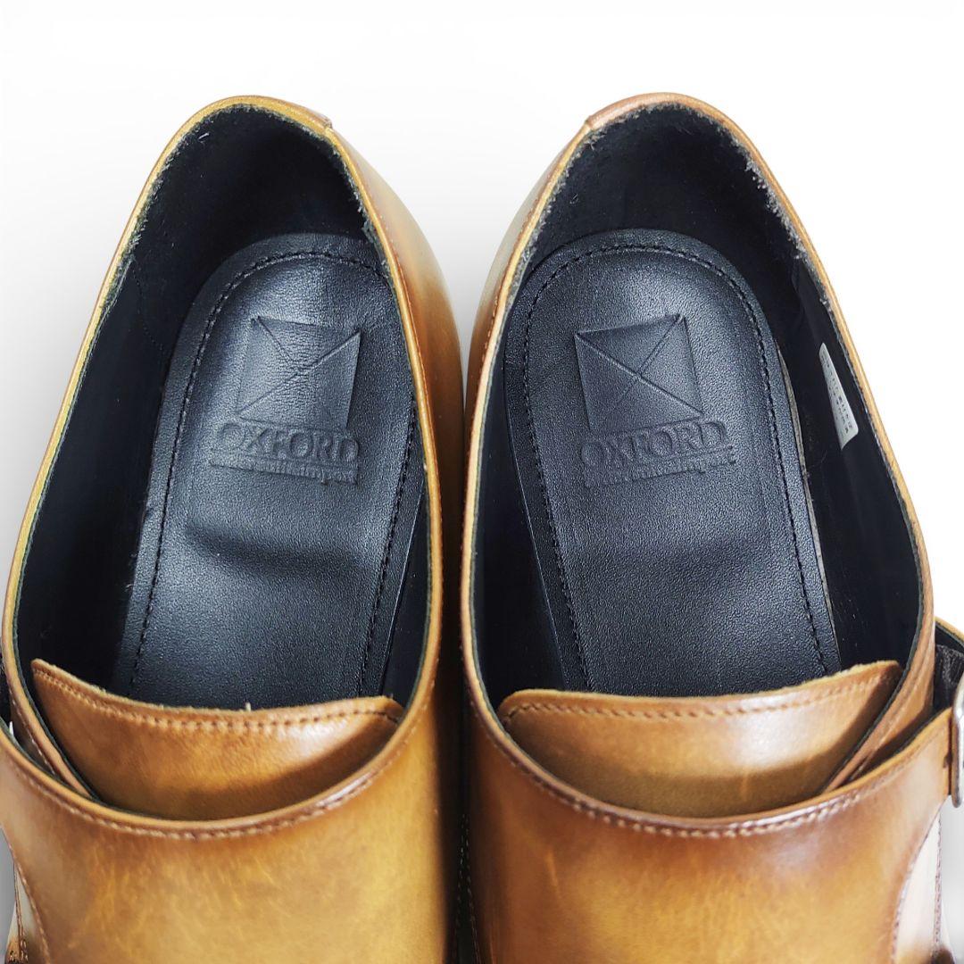 Mon model製|モンモデル|ダブルモンク|レザー|10|薄茶|日本製