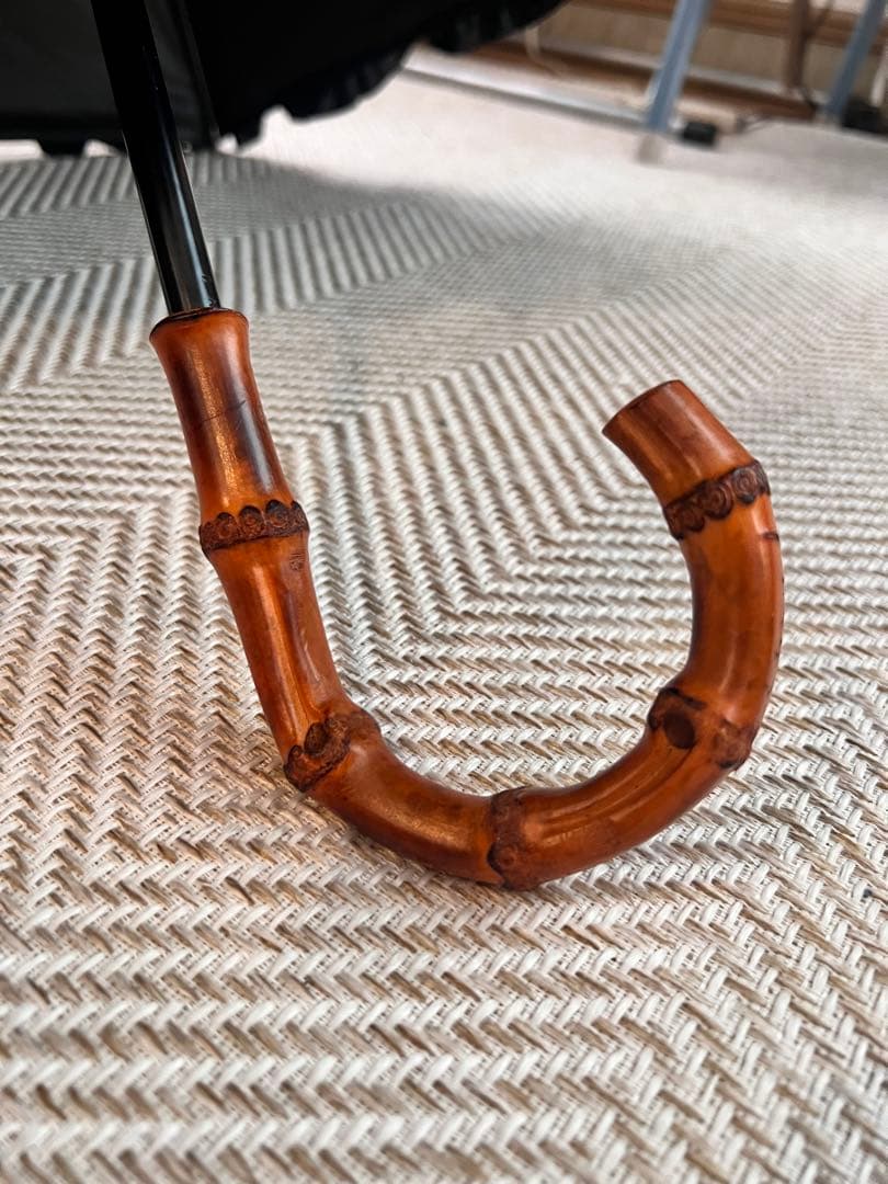 ロサブラン2段折りフリルブラック 長傘 晴雨兼用