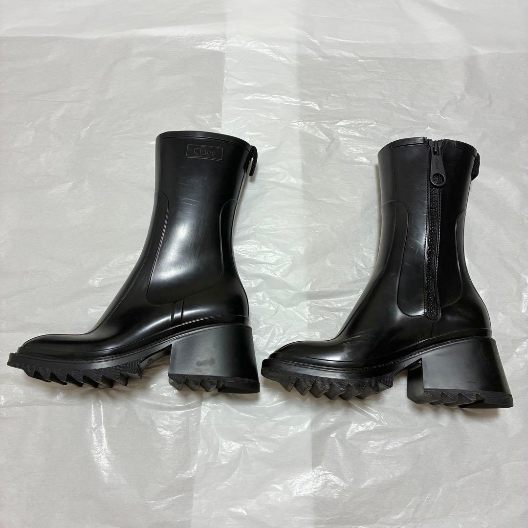 Chloe クロエ BETTY レインブーツ 36 ブラック