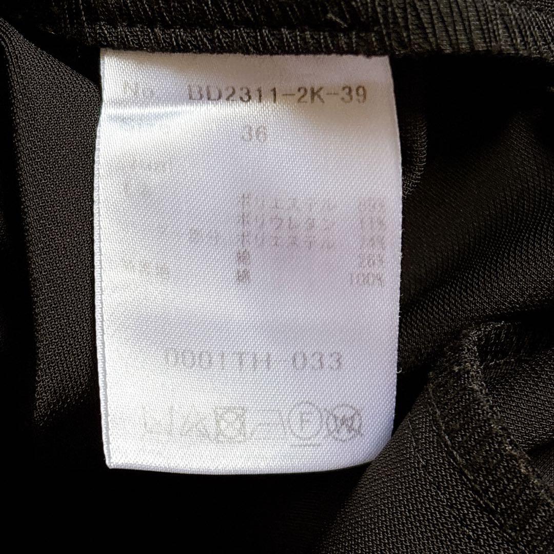 美品✨23ssボーダーズアットバルコニー　ペプラムワンピース　結婚式　黒　36