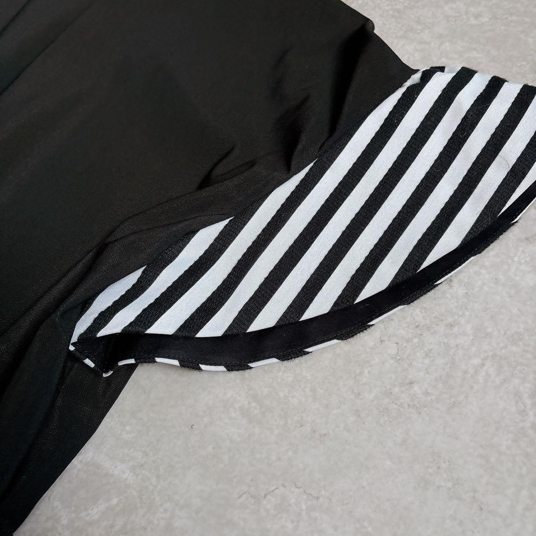 美品✨23ssボーダーズアットバルコニー　ペプラムワンピース　結婚式　黒　36