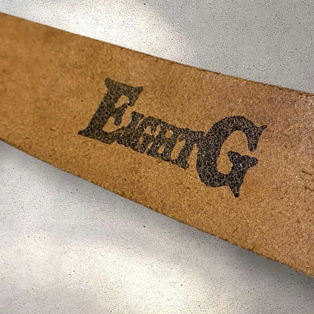 【美品】eight-g本革サスペンダー幅広キャメルボタンホールメンズエイトジー