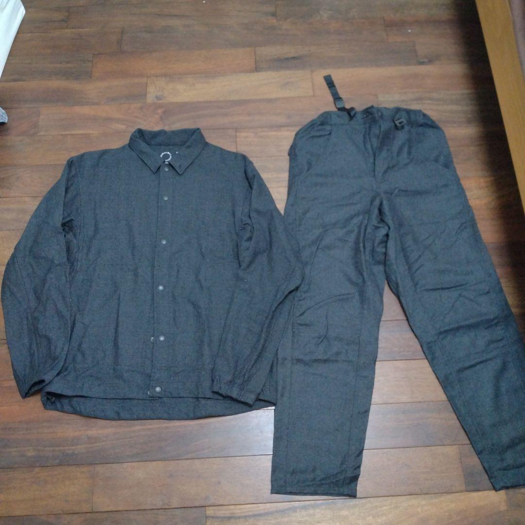 山と道　メリノコーチジャケット　メリノ5ポケットパンツ　チャコールグレー