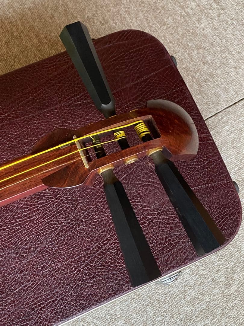 太棹三味線　要皮張り替え