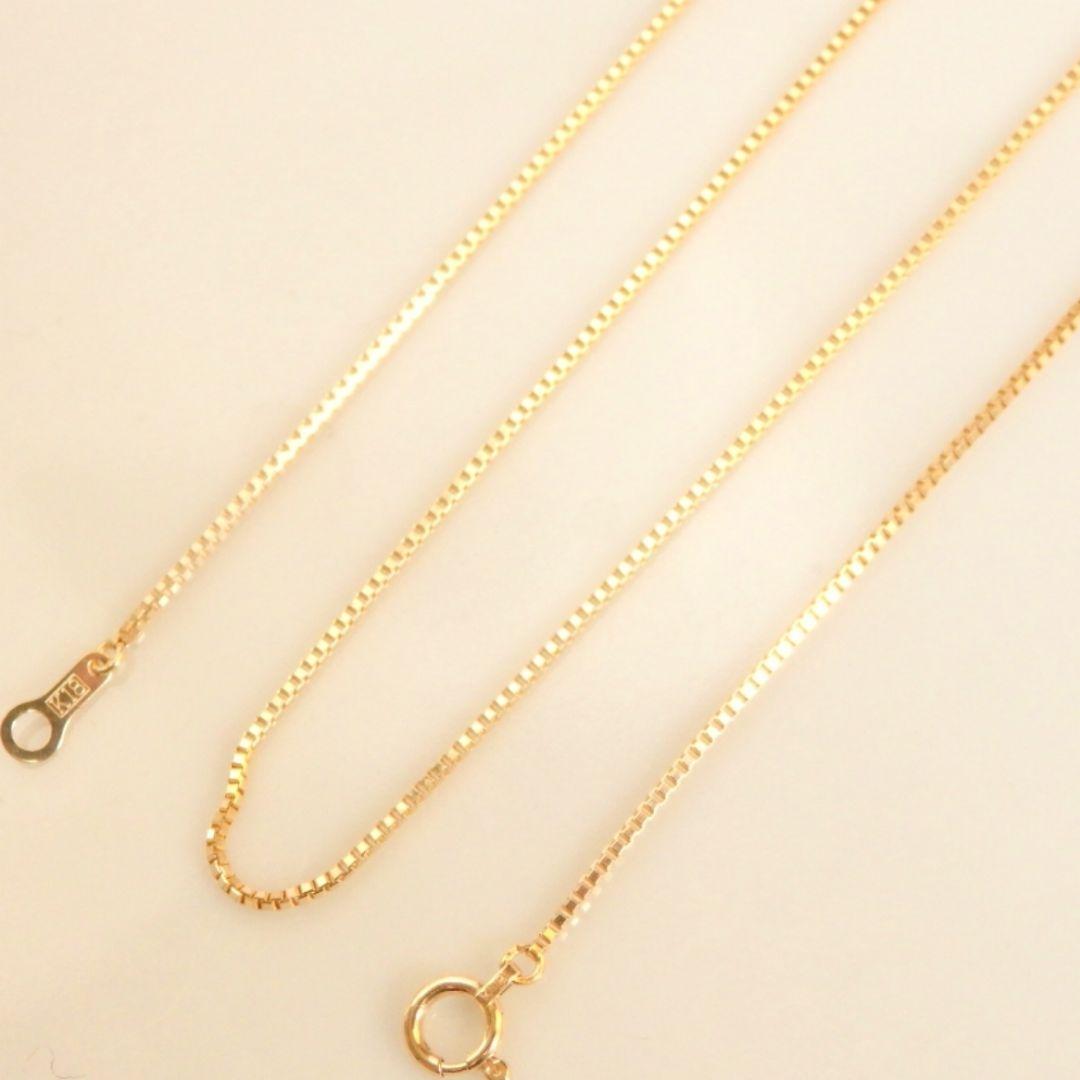 きーん　k18ネックレス　ベネチアンチェーン　フリーアジャスター付き