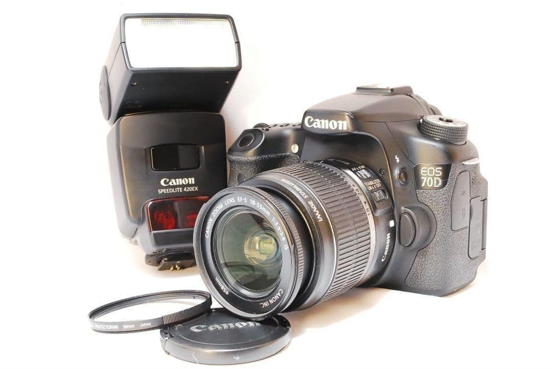 物撮り最適セット✨️Canon EOS 70D✨️ストロボ付き Wi-Fi搭載