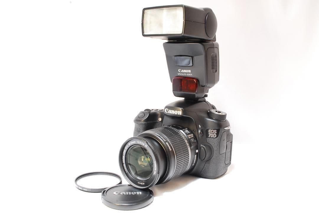 物撮り最適セット✨️Canon EOS 70D✨️ストロボ付き Wi-Fi搭載