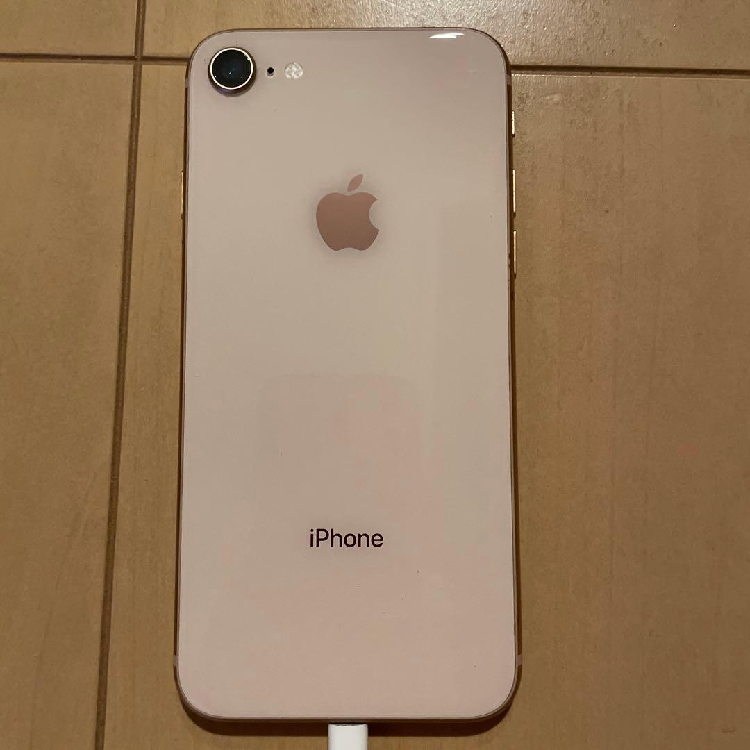 iPhone 8 ゴールド 64GB SIMフリー 画面ひび割れ