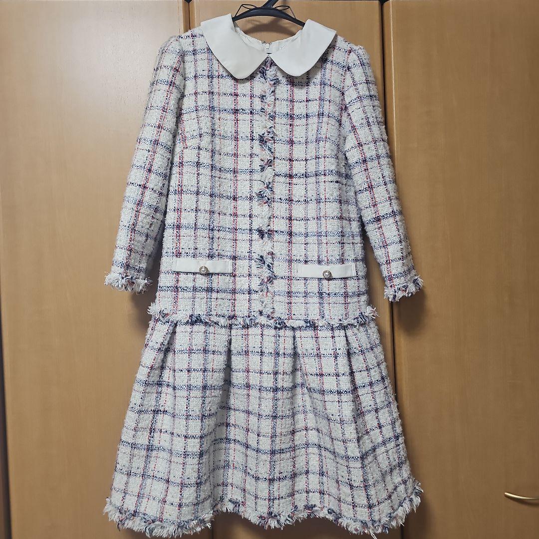 チェスティ　ツイードチェック柄ワンピース