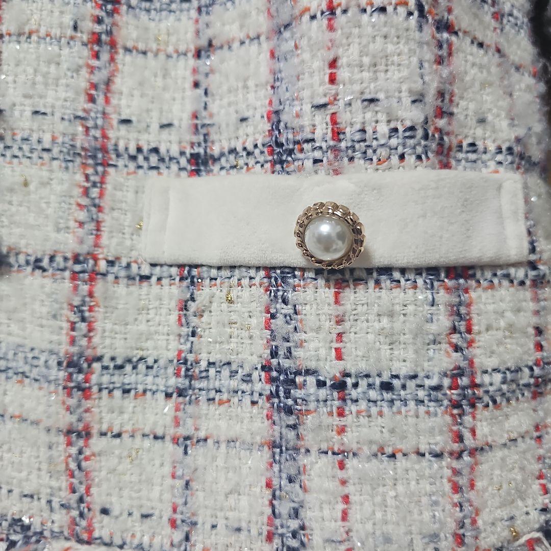 チェスティ　ツイードチェック柄ワンピース