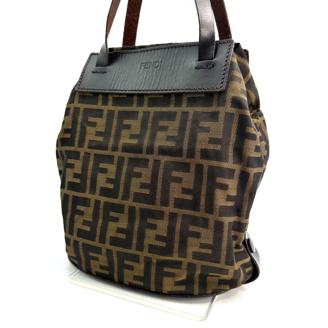 Fendi FFロゴ ズッカ トートバッグ ブラウン