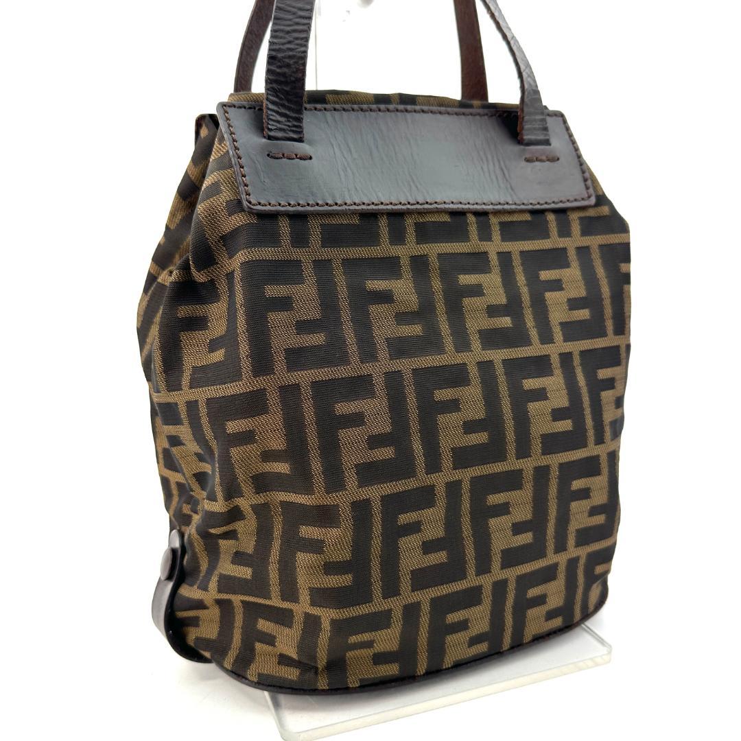Fendi FFロゴ ズッカ トートバッグ ブラウン