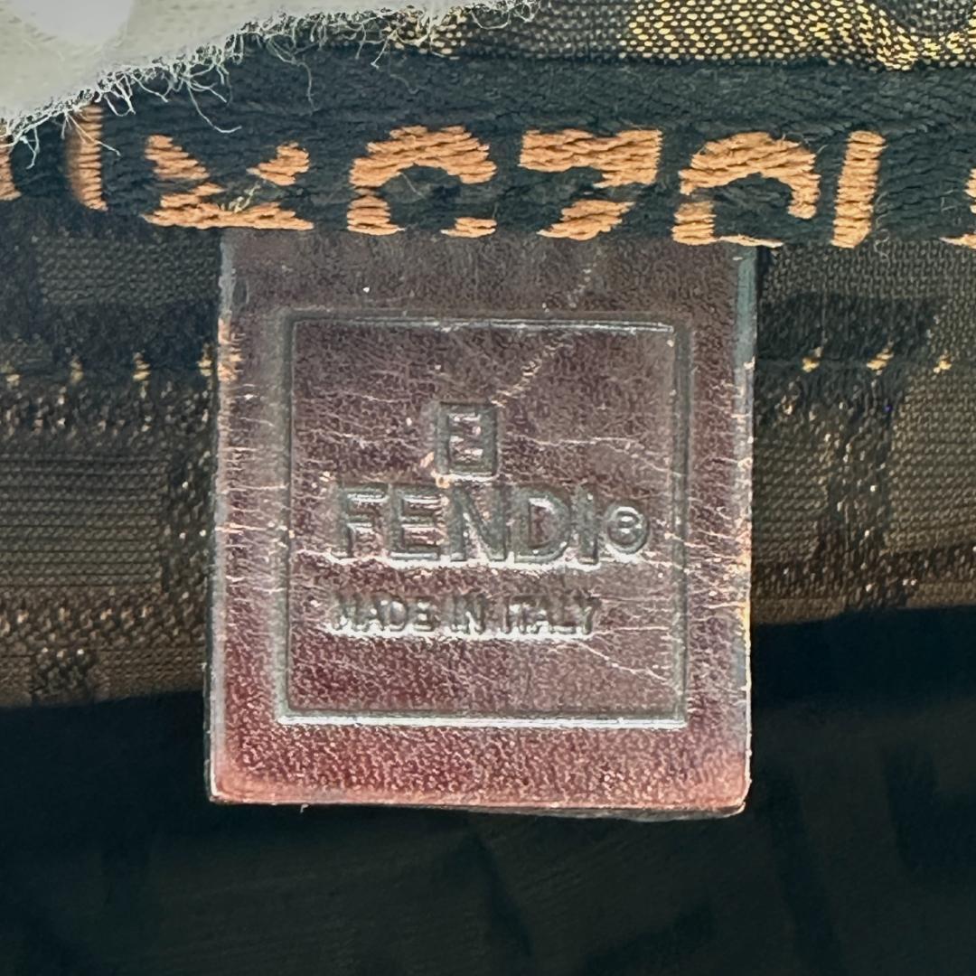 Fendi FFロゴ ズッカ トートバッグ ブラウン