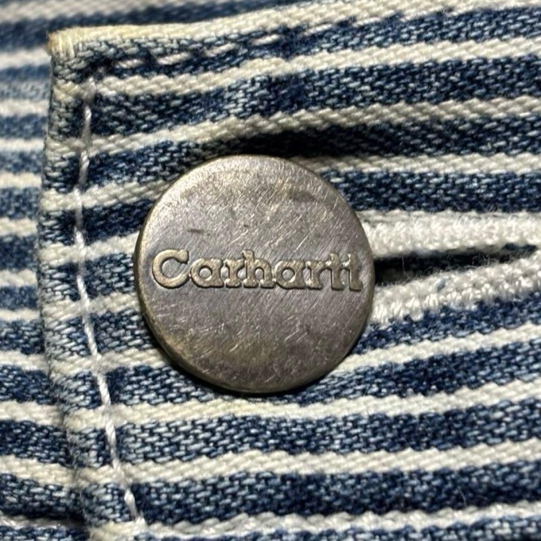 90's Carhartt ヒッコリーストライプ デニムペインターパンツ