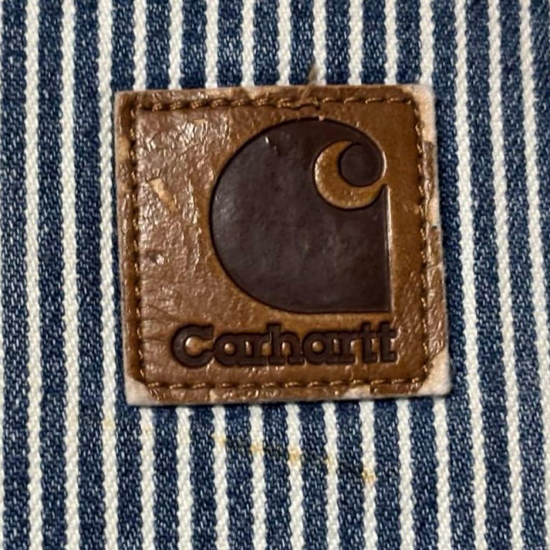 90's Carhartt ヒッコリーストライプ デニムペインターパンツ