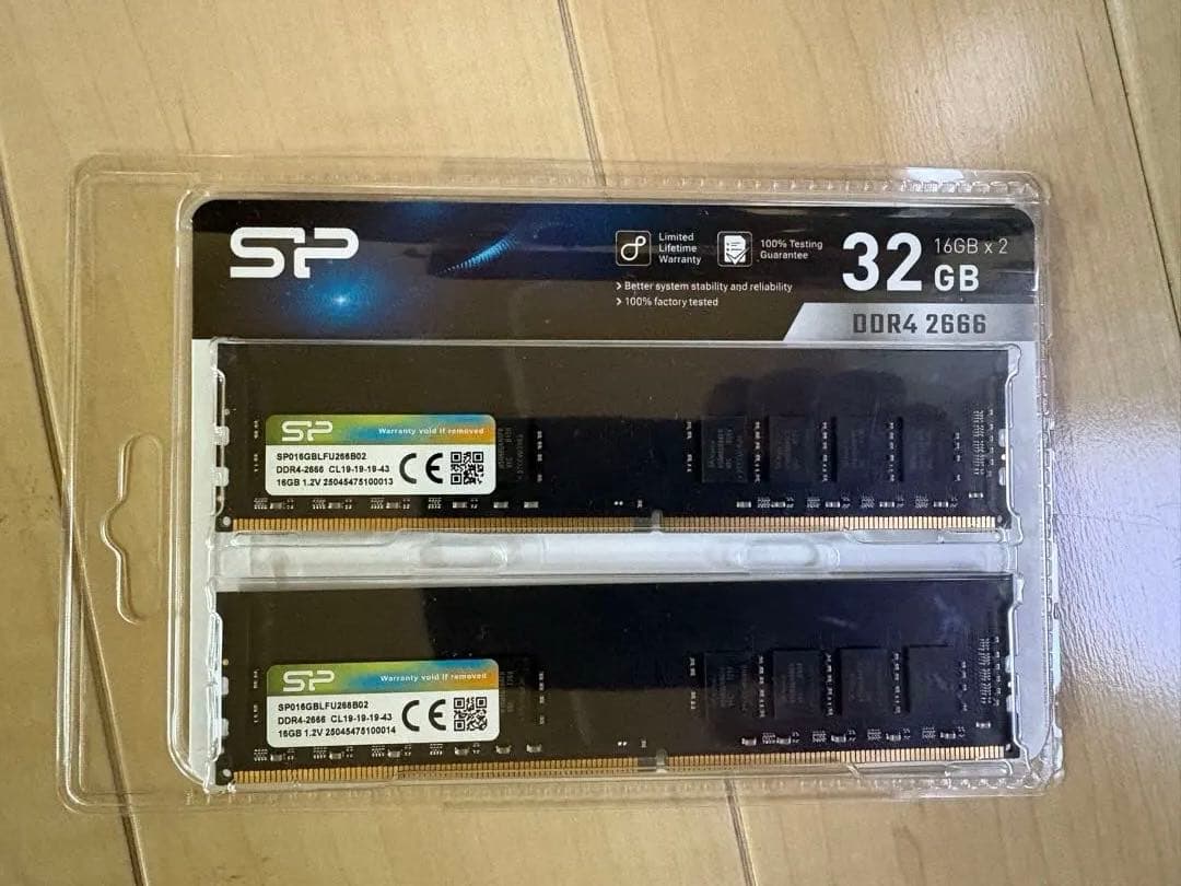 SP 32GB DDR4 2666MHz メモリキット