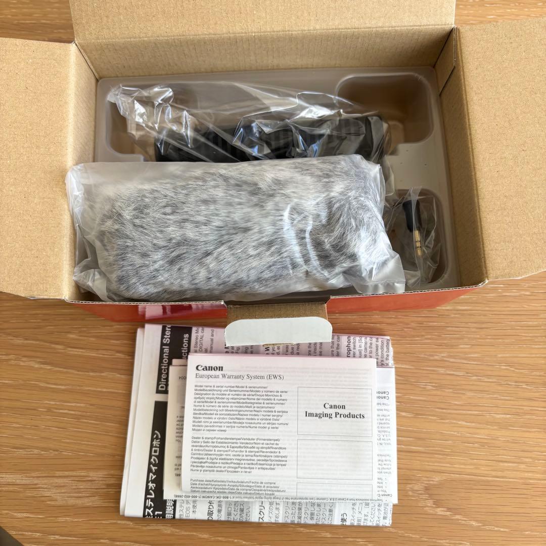 あ*様 【Canon】指向性ステレオマイクロホン、ウィンドスクリーン付き　DM-