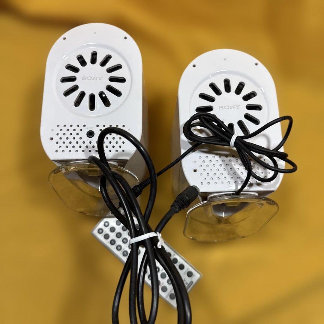 SONY LAM-Z03 MDプレヤーオーディオ スピーカー2個 リモコン付