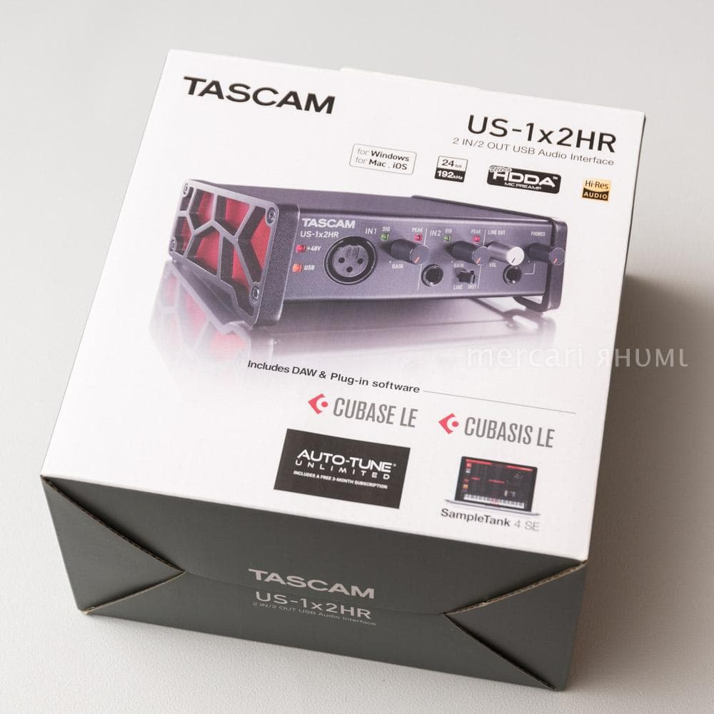 TASCAM US-1x2HR USBオーディオインターフェイス 付属ソフト有り