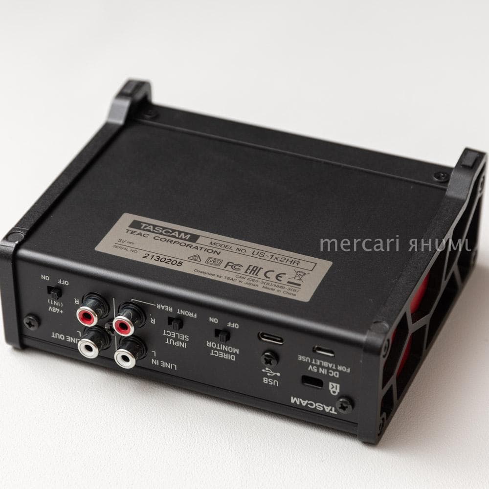 TASCAM US-1x2HR USBオーディオインターフェイス 付属ソフト有り