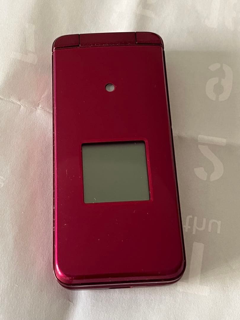 au KYF43 赤 折りたたみ式携帯電話 本体