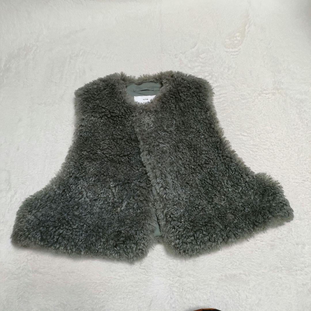eansa様【新品】HYKE◎FAUX SHEARLING VEST ボアベスト
