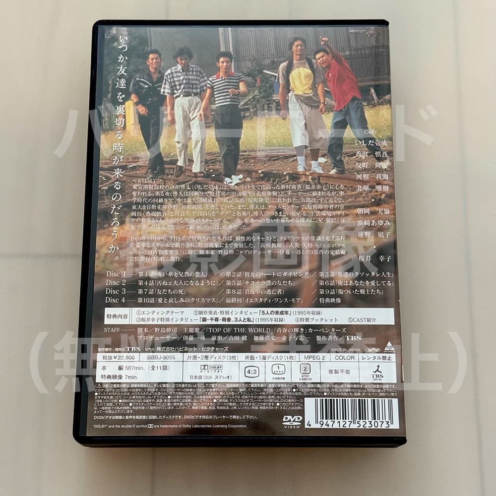 s*n様 【廃盤・特典付】ドラマ「未成年」DVD BOX４枚組　脚本 野島伸司