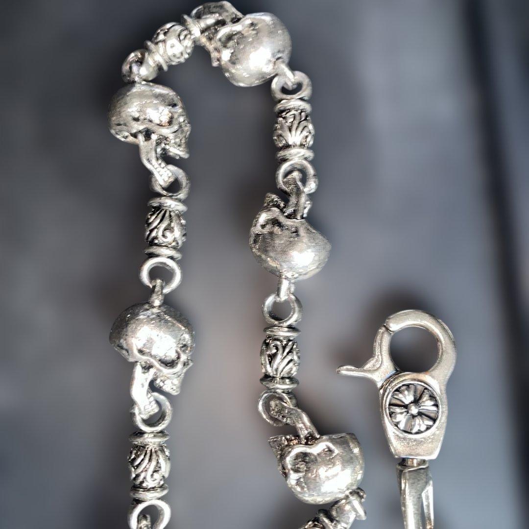 ウォレットチェーン　スカル　アメカジ　古着　ヴィンテージ　ジャックローズ