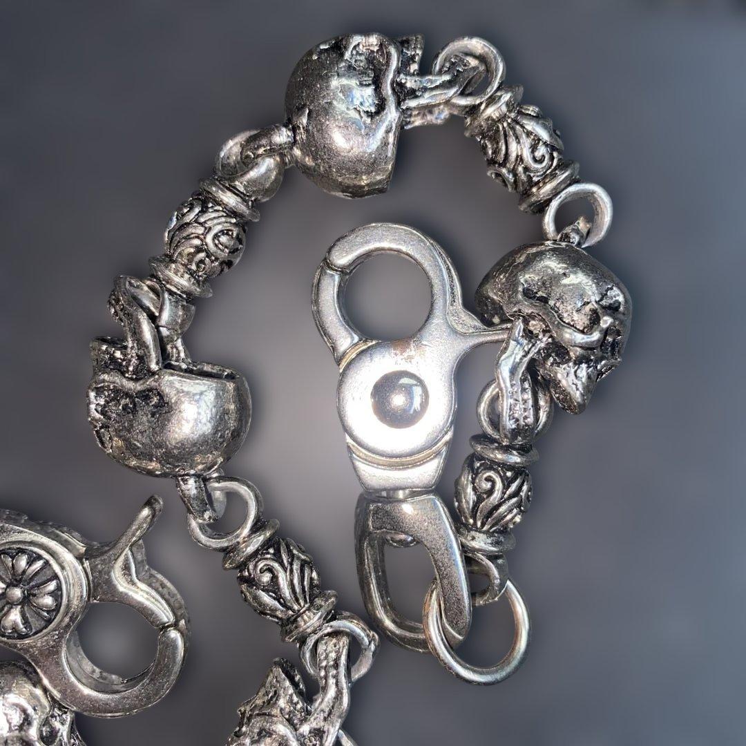 ウォレットチェーン　スカル　アメカジ　古着　ヴィンテージ　ジャックローズ