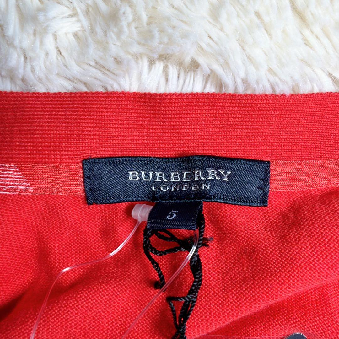 【新品タグ付き】バーバリーロンドン　ホースロゴ　2XLサイズ　ベルト付　レッド
