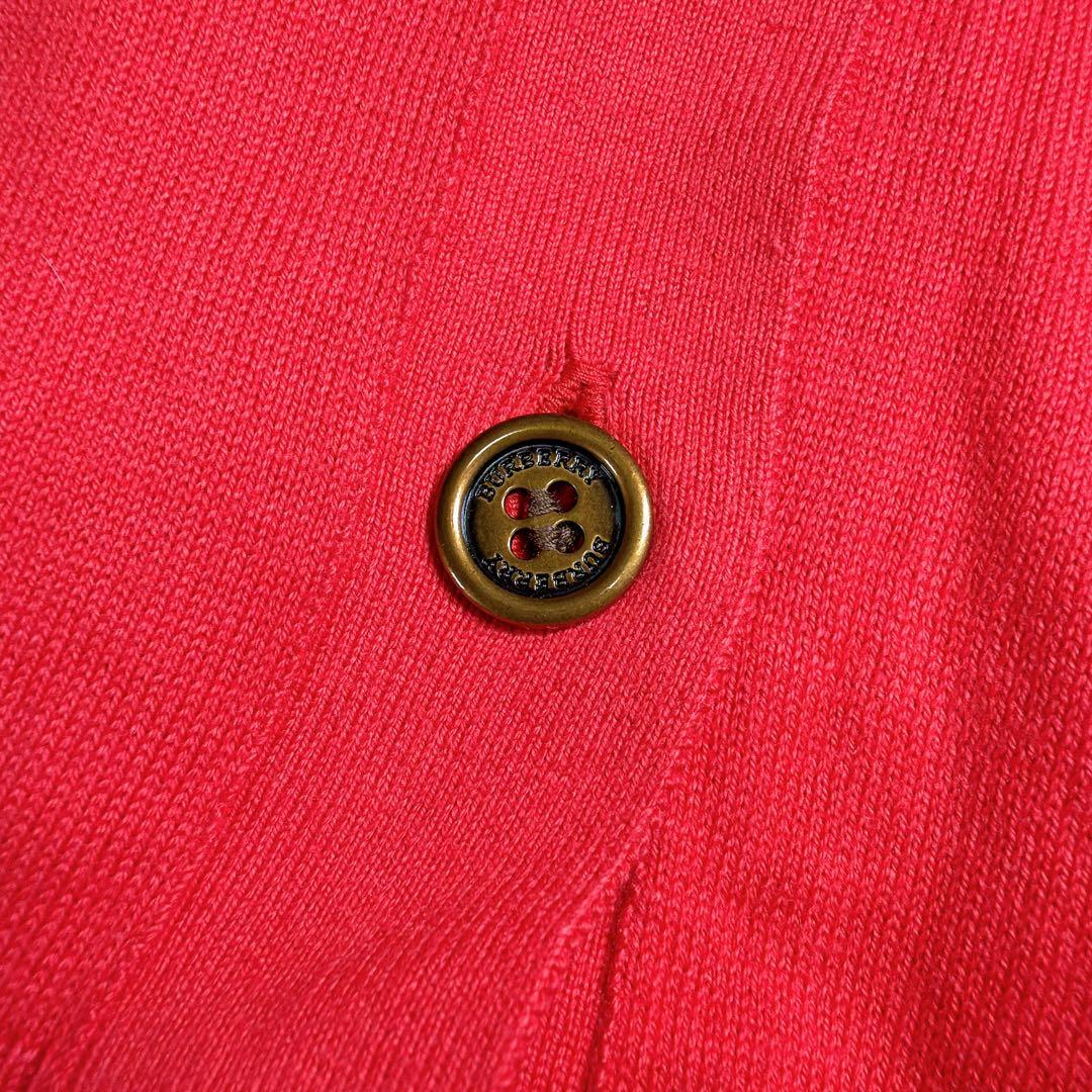 【新品タグ付き】バーバリーロンドン　ホースロゴ　2XLサイズ　ベルト付　レッド