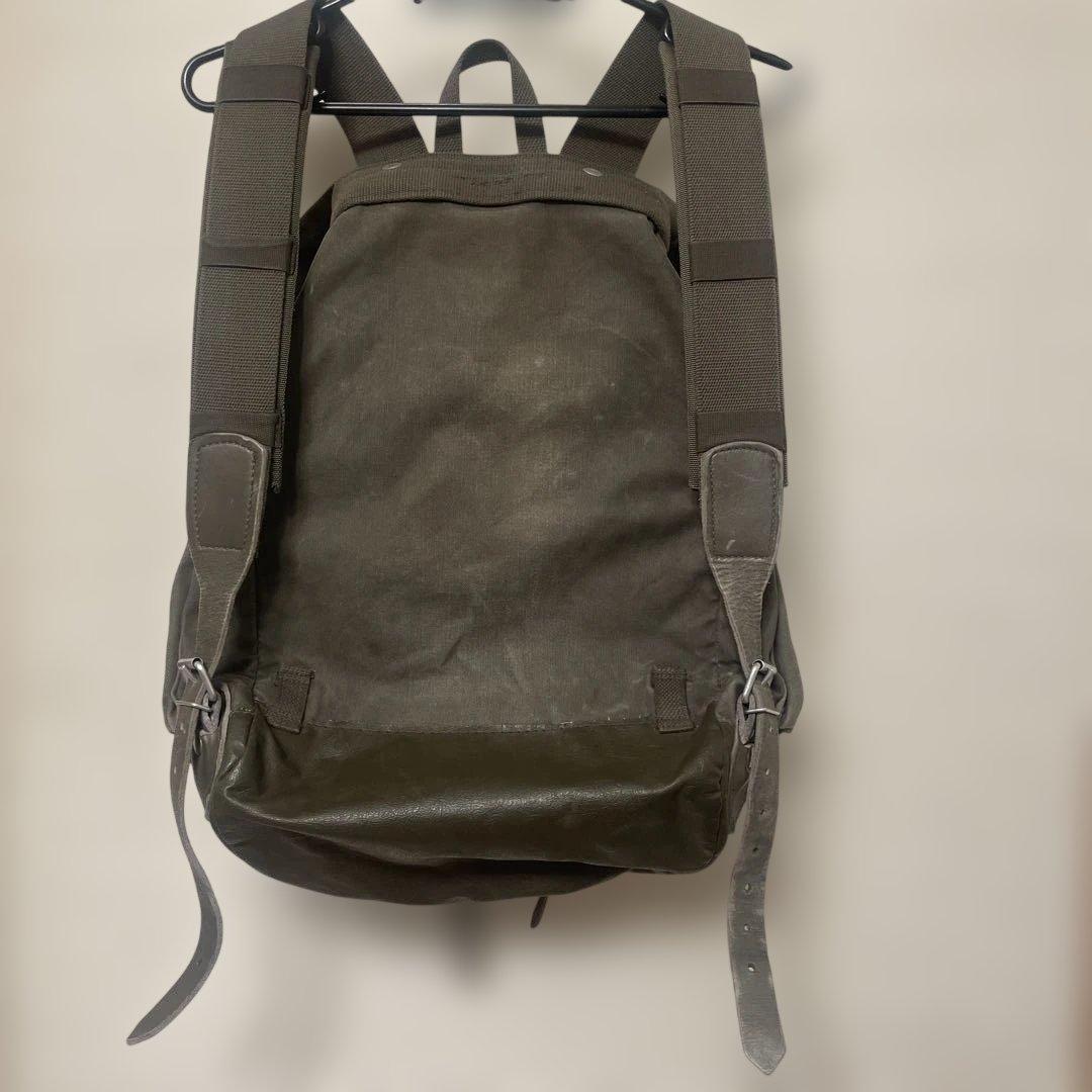 ドイツ軍　山岳部隊　バックパック　キャンバス　レザー　カーキ　ミリタリー