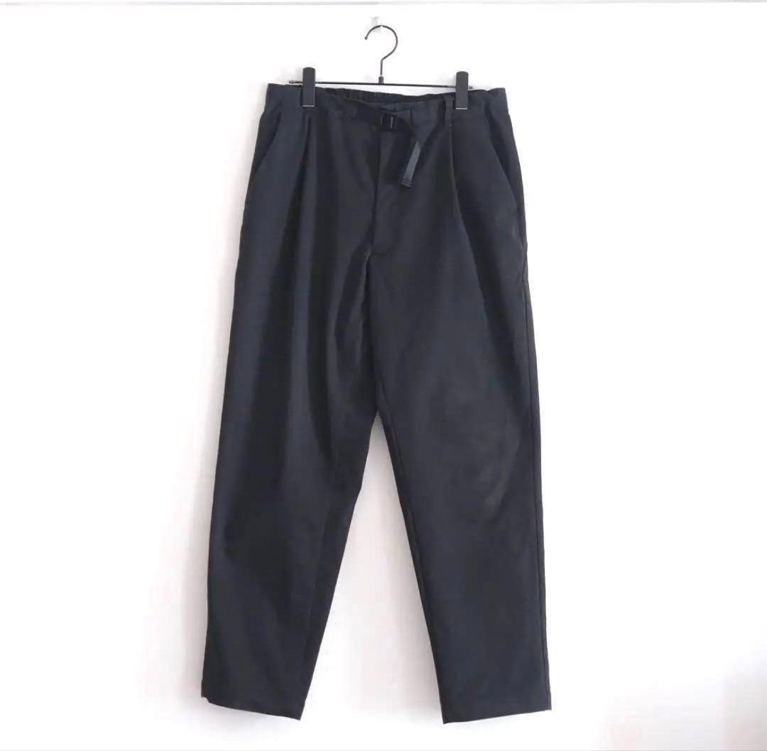 goldwin ワンタックテーパードストレッチパンツ　ブラック 3
