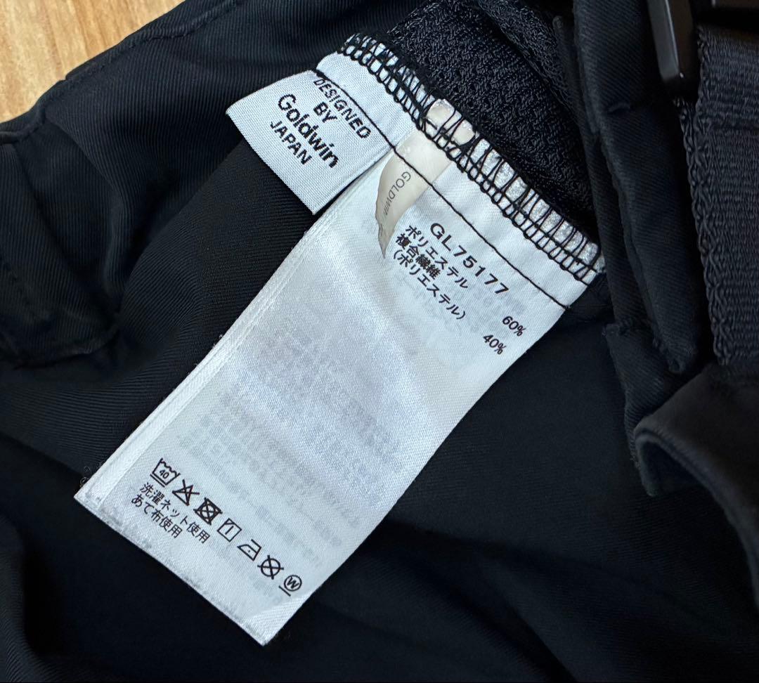 goldwin ワンタックテーパードストレッチパンツ　ブラック 3