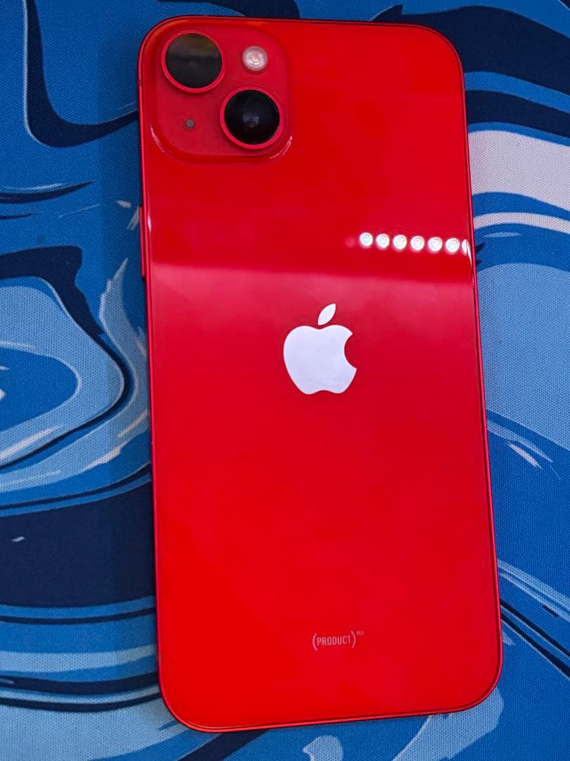 【美品】iPhone14 plus 赤 128G SIMフリー 17 Pro