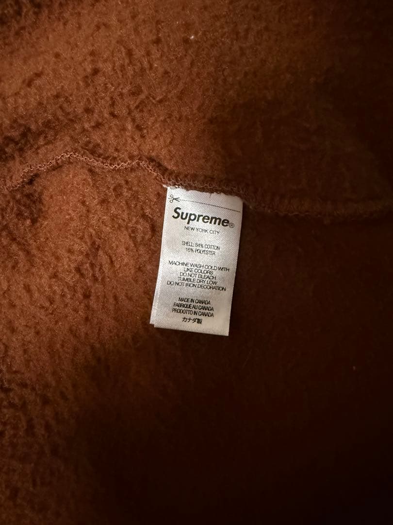 supremeジップパーカー