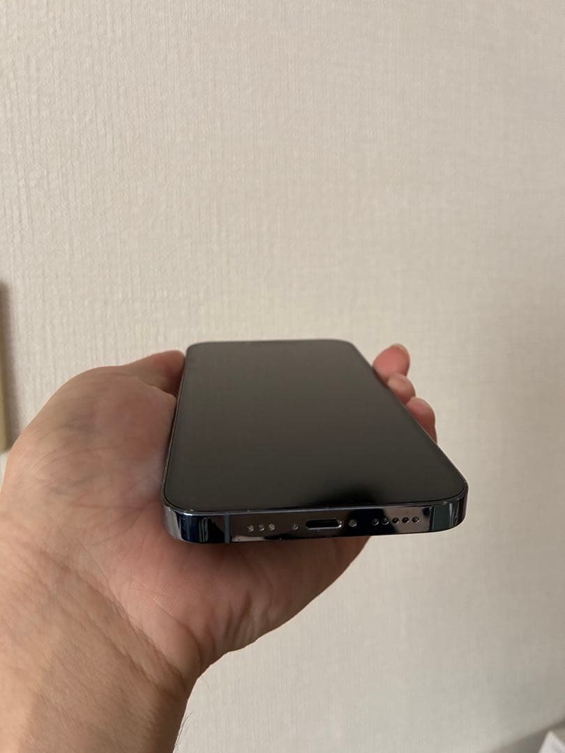 値下げ❗️「背面割れ有」iPhone13Pro 128 シエラブルー