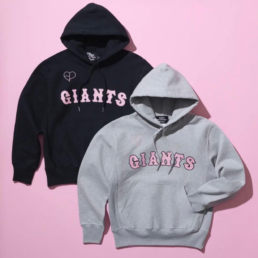 読売ジャイアンツ×BLACKPINK グレーパーカー【L】