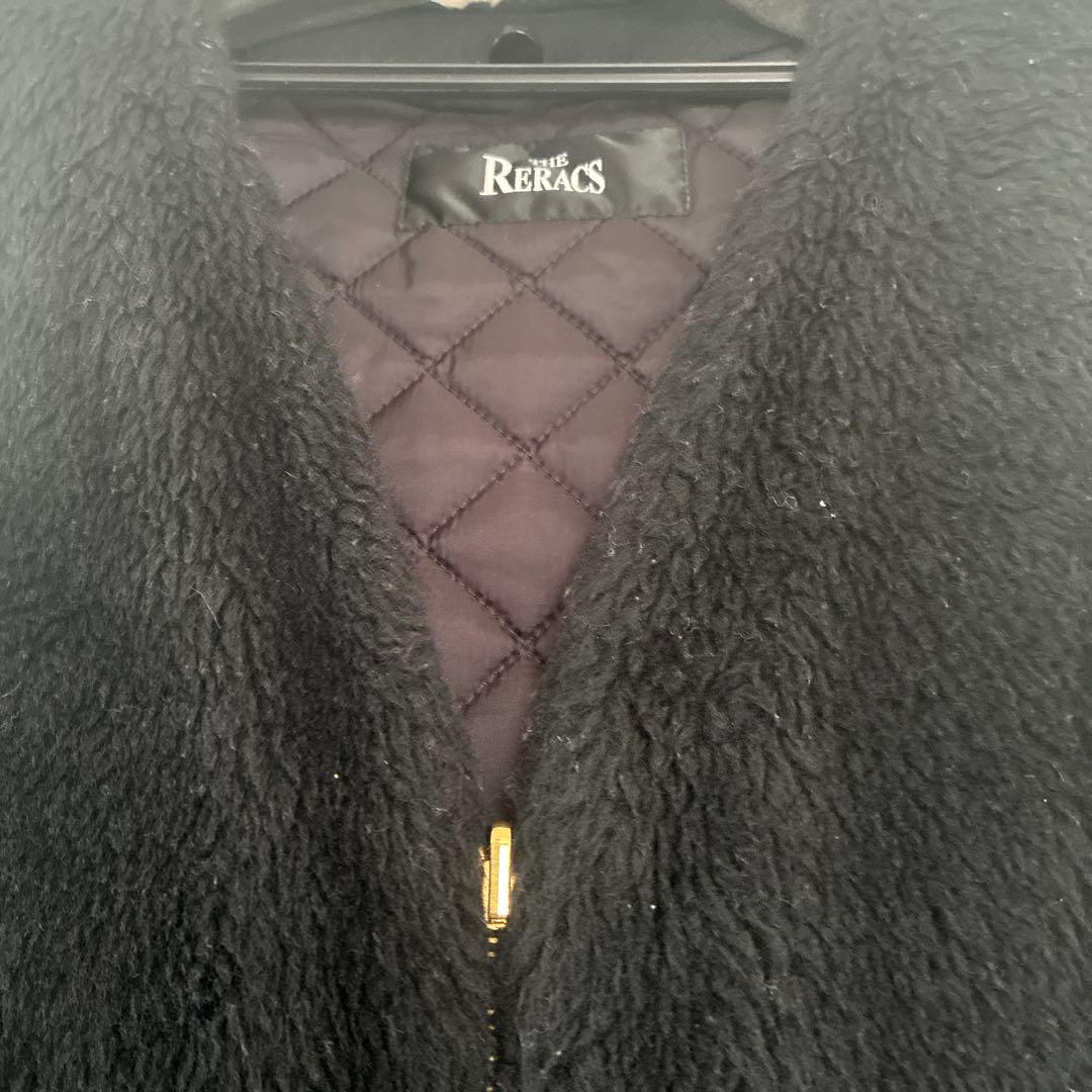 THE RERACS☆ライナー付きモッズコート☆ファーベスト☆ブラック☆3WAY