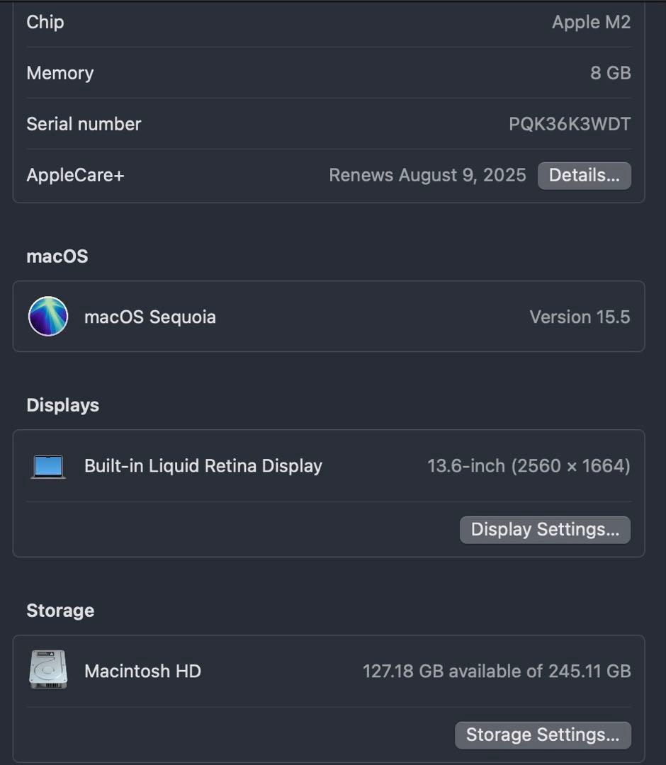 MacBook本体 macbook air M2