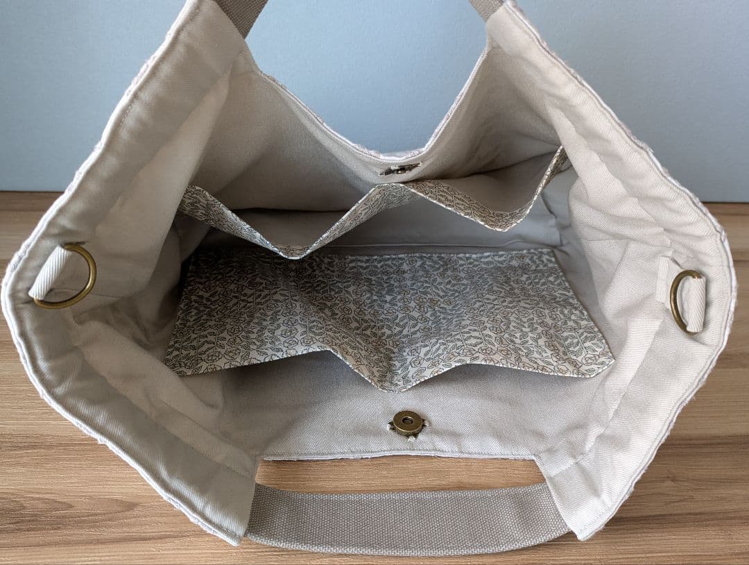 【ruiruicoco様オーダー】ハンドメイドシャーリングバッグ