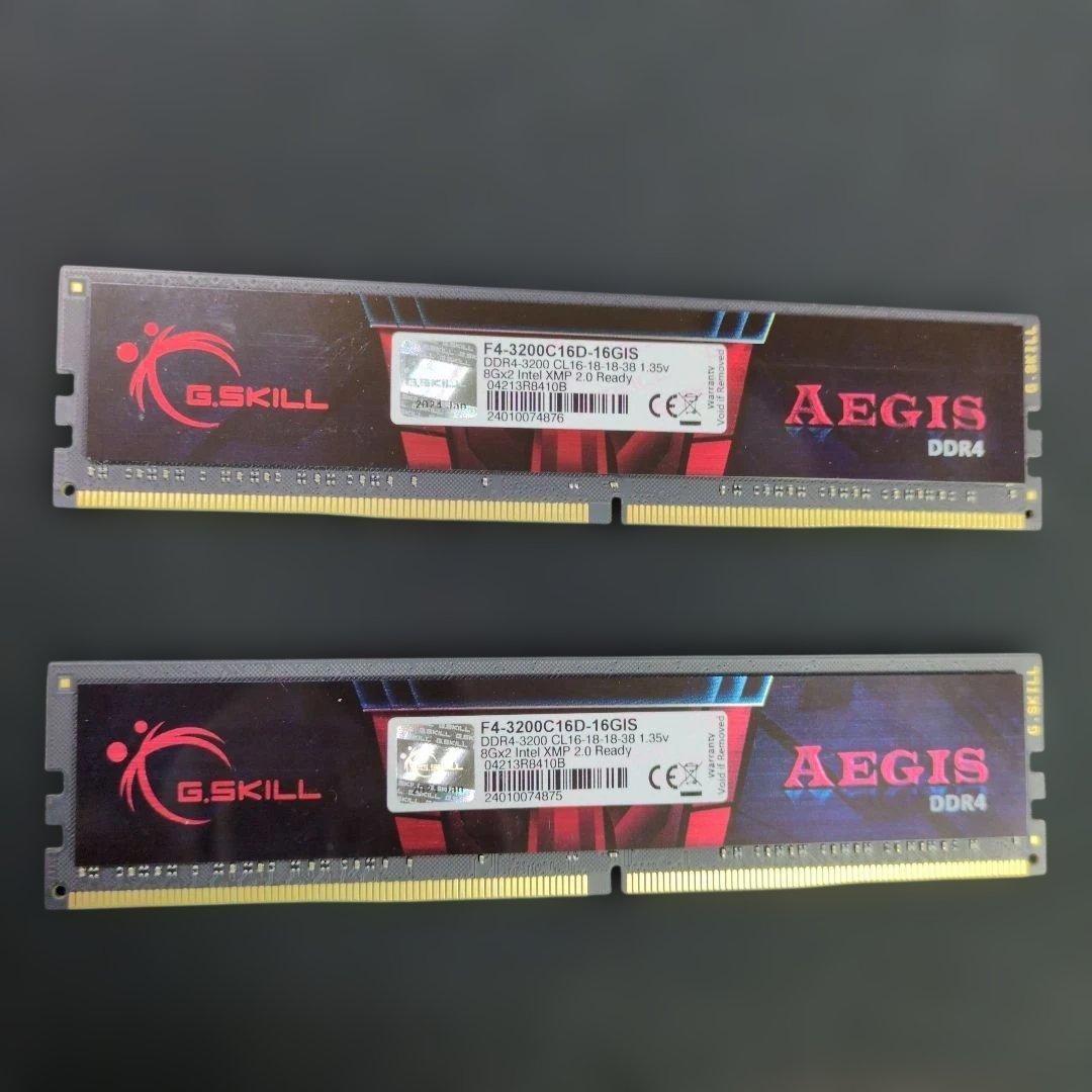 メモリー G.SKILL AEGIS DDR4 16GB 3200MHz
