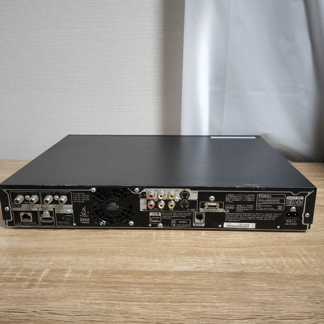 SONY ブルーレイレコーダー BDZ-RX100 HDD1TB 2番組同時録画