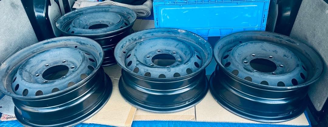 トヨタ 200 ハイエース 純正 15インチ スチール ホイール 4本 レジアス