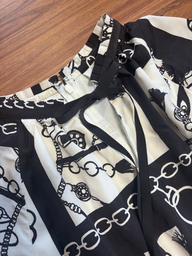 PINKY & DIANNE コントラストプリントワンピース36