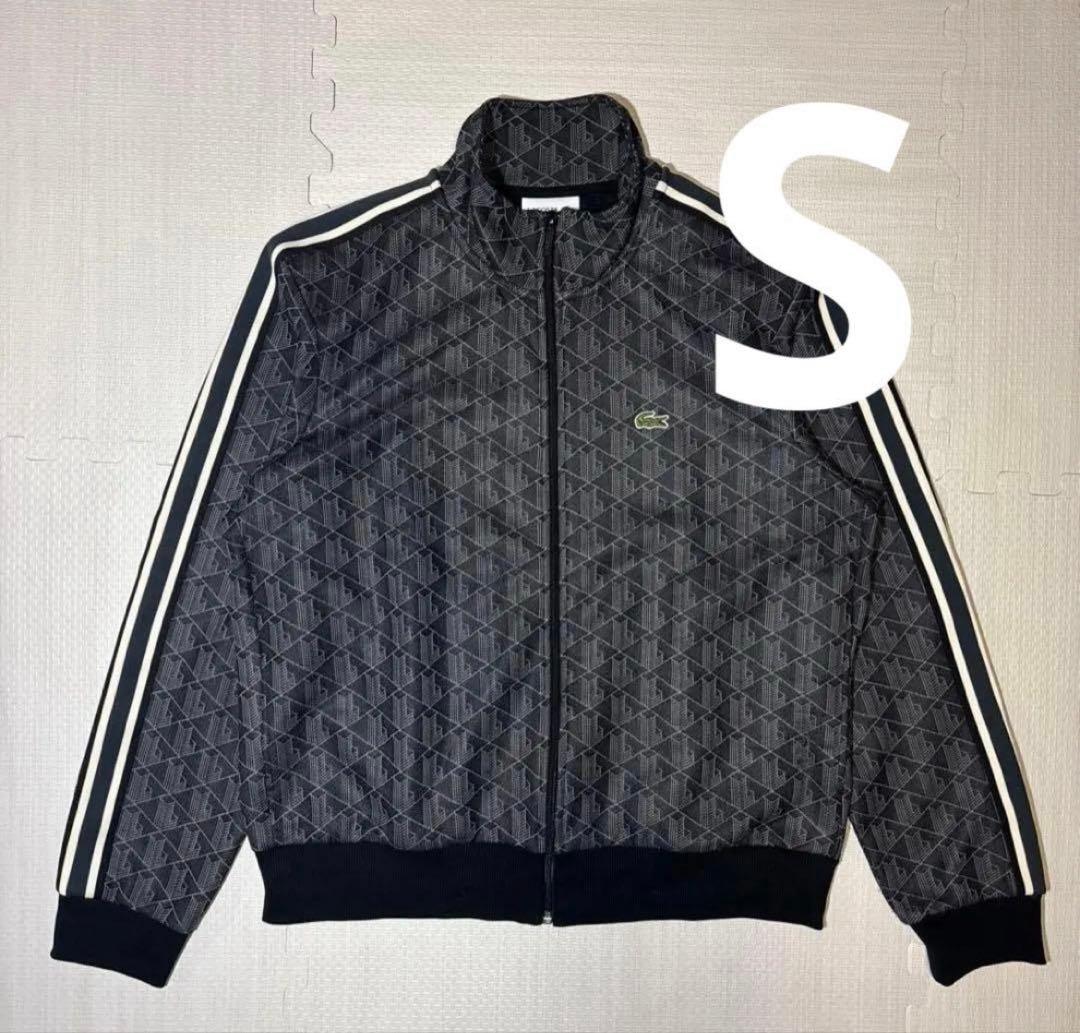 【激レア品】LACOSTE モノグラムトラックジャケット　S ブラック　3
